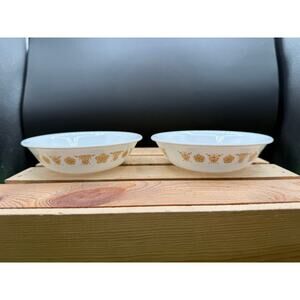 Vintage Corelle Butterfly Gold Bowls - 5.5” - Set of 2